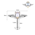 thumbnail image 2 of ZS 16G Angel Lip Stud Piercing Moonlight Stone Conch Cartilage Helix Piercing Stud Earring, 2 of 5