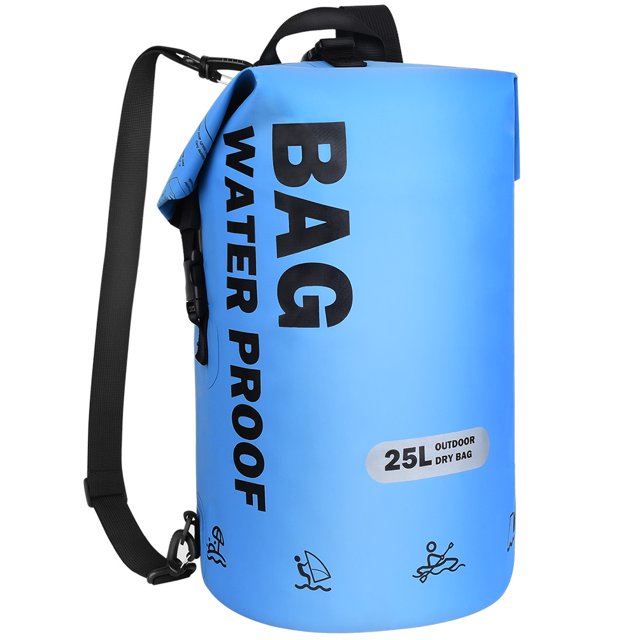 Vbiger 25L Sac à Dos Étanche Sac à Dos Flottant Sec pour la Randonnée, la Natation, la Navigation de Plaisance, la Pêche, le Camping
