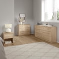 thumbnail image 5 of Tvilum Studio 3-Piece Bedroom Set for Adults, Jackson Hickory, 5 of 5