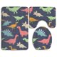 thumbnail image 1 of Juego de Alfombras de Baño ABPHQTO 3 Piezas Color Dinossauro, 1 of 2