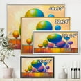 thumbnail image 4 of Designart 'Ornamental Colourful Trees VIII' Modern Framed Canvas Wall Art Print, 4 of 5