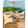 thumbnail image 5 of Boanket Outdoor Tablecloth with Umbrella Hole for Patio/Picnic/Party/Camping, Hello Fall Waterproof Table Cloth Rectangle Table Cover Washable, Orange Red Maple Leaf Botanical Rustic (52"x 70"), 5 of 7