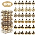 thumbnail image 2 of Juego de 36 bolas de plástico irrompibles para árbol de Navidad, decorativas, para colgar, de 4 cm, 2 of 5