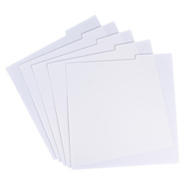 Mosiee 5 Pcs Cartes de Classification Index Alphabet Séparateur de Disques pour Cd Onglets Alphabétiques Classification Index Acrylique Stockage