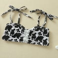 thumbnail image 5 of ASFGIMUJ Toddler Swimsuits For Girls 2 Piece Summer Cow Print Holiday Swimwear Bikini Infant Bathing Suit Girl,Size 3 Months-6 Months, 5 of 9