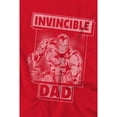 thumbnail image 4 of Iron Man Mens Invincible Dad Fathers Day T-Shirt, 4 of 4