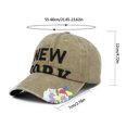thumbnail image 3 of Lroveb Baseball Caps for Women Cap Dad Hats Men Vintage Washed Cotton Trucker Hat Adjustable Low Profile Ball Visor Hat, 3 of 4