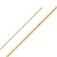 thumbnail image 1 of Ioka - 14K Yellow Gold 3mm Hollow Rolo Chain Necklace with Lobster Clasp - 18", 1 of 4