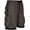 Charcoal, variant on Mens Contrast Stripes Skate Surf Board Short / Swim Trunks - Black - 5XL