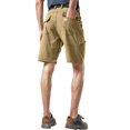 thumbnail image 3 of DILIBA Mens Outdoor Casual Expandable Waist Lightweight Quick Dry Fishing Hiking Shorts Kahki 2XL, 3 of 8