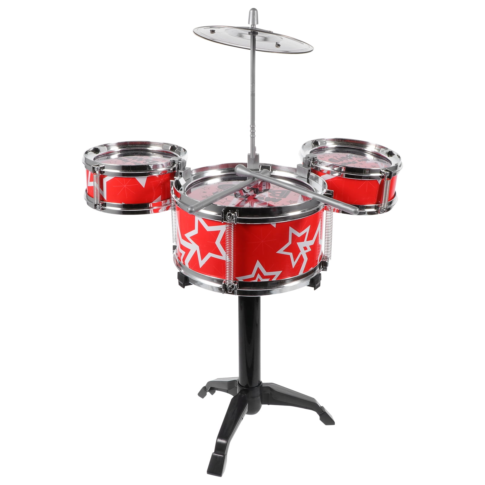 Frcolor Drum Set Musical Toy Kidseducational Percussion Electronic Junior Set Beginner Starter