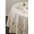 thumbnail image 4 of Maison d' Hermine Colmar 100% Cotton Tablecloth for Kitchen Dining | Tabletop | Decoration | Parties | Weddings | Spring/Summer (Round, 63 Inch)., 4 of 5