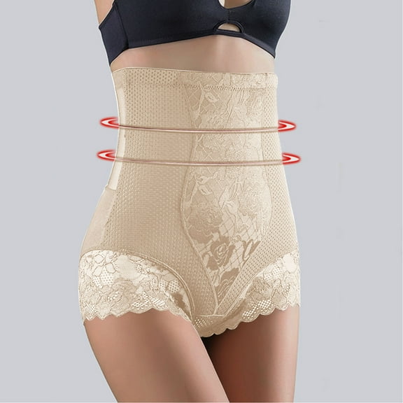 Underwear Women Ladies Breathable Tummy Tuck Waist Girdle Shaping Underwear Soft High Waisted Panties