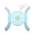 thumbnail image 1 of DR-S04 Almohadilla de Enfriamiento para Portátil Plegable Almohadilla de Enfriamiento Portátil Alimentada por USB Efecto de Luz Azul con Doble Ventilador Soporte de Enfriamiento Azul, 1 of 5