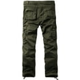 thumbnail image 5 of Matchstick Men Regular Fit Straight Leg Cotton Cargo Pants with 6 Pockets, 5 of 6