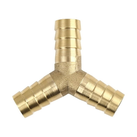12mm Hose Barb Brass Pipe 3 Way Y Fitting Thread Connector Adaptor for Air Water Gas Oil Pipe