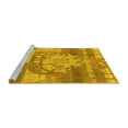 thumbnail image 2 of Ahgly Company Machine Washable Indoor Rectangle Abstract Yellow Modern Area Rugs, 8' x 12', 2 of 4