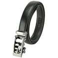 thumbnail image 4 of Women's Leather Ratchet Belt, Trim to Fit 18"- 44" Waist, No Holes, Packed in a Gift Box by CANDOR AND CLASS (W723X Black, 25mm Wide), 4 of 8