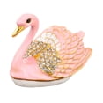 thumbnail image 3 of freneci Swan Jewelry Box Cute Animal Trinket Box for Desktop Living Room Centerpiece Pink, 3 of 8