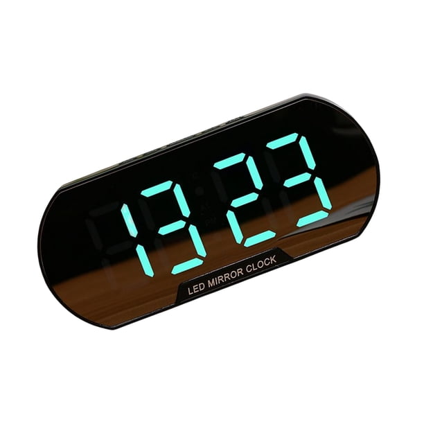 Moyic Reloj despertador digital Mute LED Espejo Relojes Hora electrónica Fecha USB Luz nocturna con pantalla de temperatura Estudiante de moda Decoración del hogar No. 4 Moyic HA027744-04