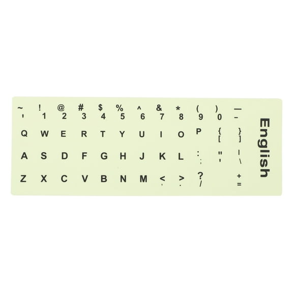 BESTOYARD Glow in the Dark Keyboard Stickers for Home Khaki Color Easy to Use PVC Material 1.3x1.1cm Size