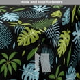 thumbnail image 4 of Nature Art Dog Crate Cover, Tropical Jungle Forest Leaves Monstera Banana Palm Botanical Print, Easy to Use Pet Kennel Cover Small Dogs Puppies Kittens, 7 Sizes, Lime Green and Sky Blue, by Ambesonne, 4 of 6