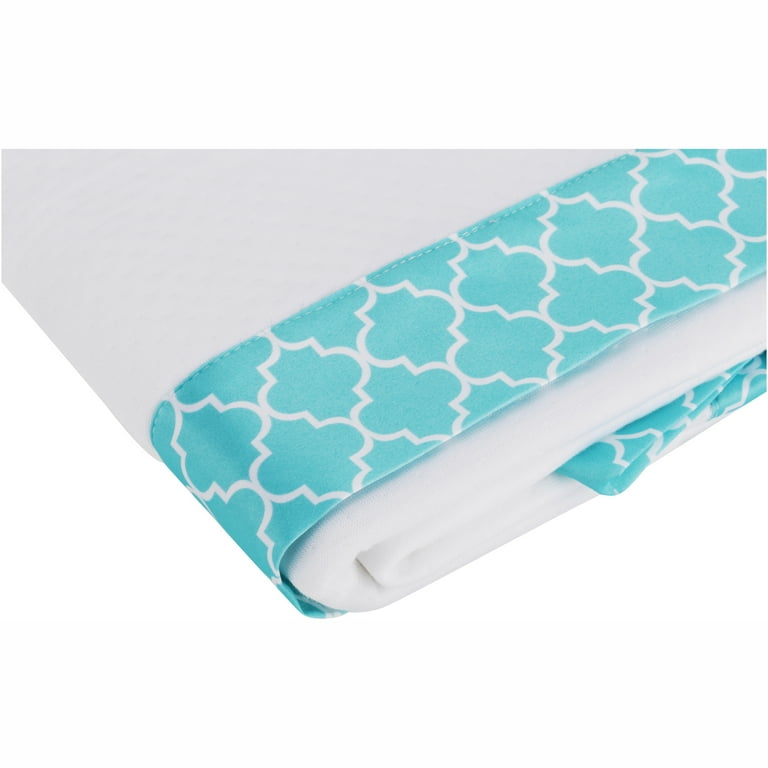 BreathableBaby Deluxe Modal Knit Baby Blanket Seafoam Moroccan