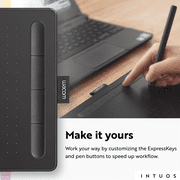 Wacom Intuos Graphics Drawing Tablet, 3 Bonus Software Included, 7.9x 6.3, Black, Small (CTL4100)