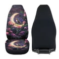 thumbnail image 4 of Uorisanigo Car Seat Cover Set of 2, Breathable Flurry High Back Bucket Seat Cover, Moon Hummingbird Auto Protectors Front Seats Covers for Women Men, Car Interior Set, 4 of 7
