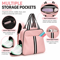thumbnail image 6 of Pickleball Tote Bag for Women with Shoe Compartment, Fits 2 Paddles,PB10, 6 of 7