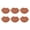 Coffee color, variant on 6Pcs Smiling Face Corner Bookmarks Leather Corner Page Book Marker for Journals