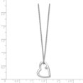 thumbnail image 3 of SS White Ice .01ct Diamond Heart Necklace 18 Inch, 3 of 3