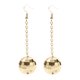 thumbnail image 1 of Pendientes Disco de Oro Plateado para Mujer Pendientes Vintage Accesorios de Disfraces de Mujer, 1 of 4