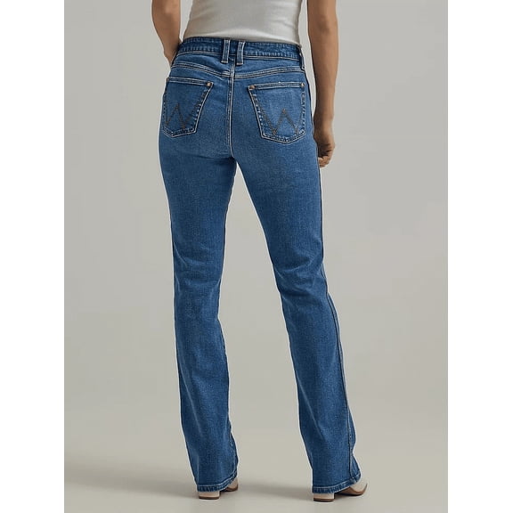 Wrangler Women's Retro Ember Medium Wash High Rise Bailey Bootcut Stretch - 112344635 25W x 30L