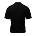 thumbnail image 6 of Dresfit Dress Shirts Mens Button Down Waffle Business Tees Short Sleeve Loose Big and Tall Tennis Tops Cotton Lightweight Shirt Black 2XL, 6 of 9