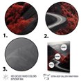 thumbnail image 3 of Designart "Red Mountains Along a Meandering Road" Landscape & Nature Floater Framed Canvas Print, 3 of 7