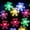 Multicolor, variant on Solar Snowflake String Light, 16.4ft 20LED 8 Modes Waterproof Solar Powered String Fairy Lights for Patio Home Gardens Outdoor Holiday Christmas Tree Party Decorations, Warm White
