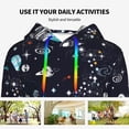 thumbnail image 4 of Honeii Galaxy2 Pattern Womens Oversized Hoodies Long Sleeve Sweatshirts Pullover Fall Outfits with Pocket-Medium, 4 of 7