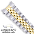 thumbnail image 4 of deBeer Jubilee Style Link Metal Watch Band - Two-Tone - 22mm, 4 of 4