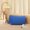 thumbnail image 6 of REGALWOVEN Set of 2 Satin Pillowcases with Envelope Closure for Home King Dark Blue, 6 of 6