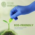 thumbnail image 2 of Guantes de nitrilo biodegradable Jointown, 3,5 mil, talla mediana, 200 unidades, 2 of 7