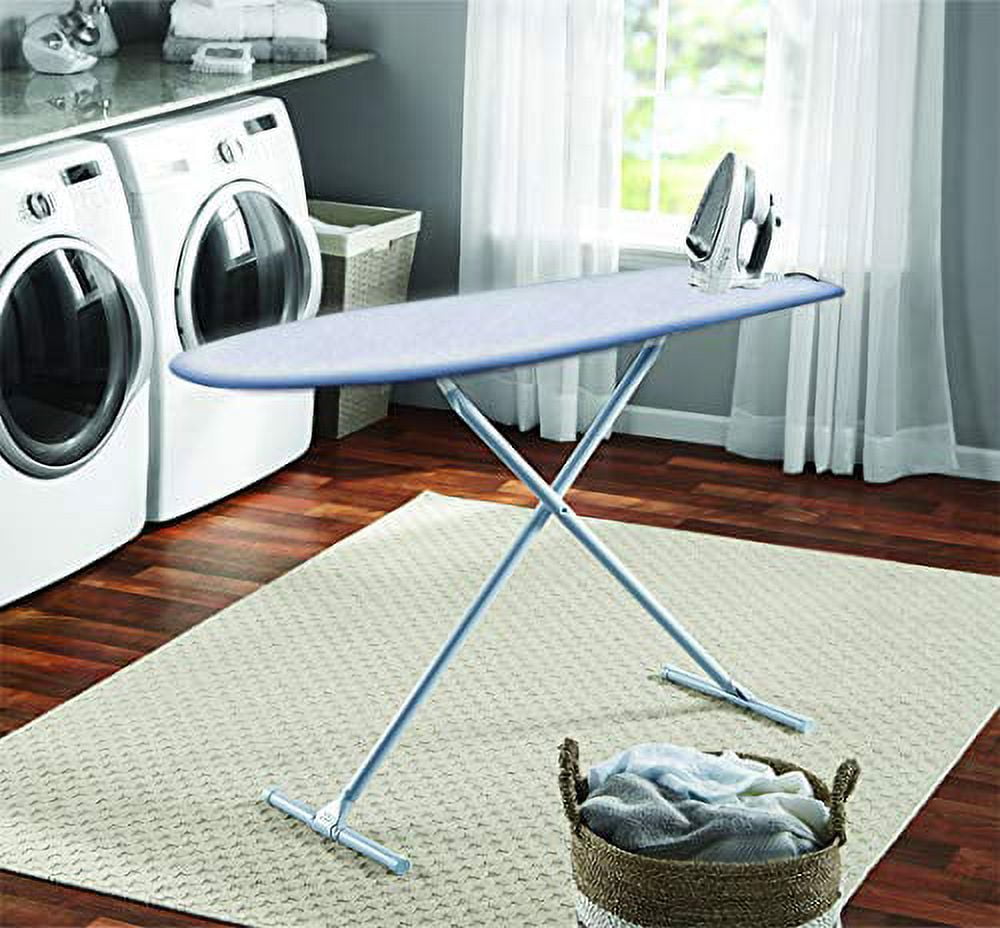 UniSimp Ironing Board Cover and Pad 18x49- Extra Thick Natural Cotton,  Scorch and Stain-Resistant Iron Board Cover, Wide Ironing Board Cover with