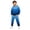 0##Blue493, variant on Kiijoy Boys Casual Athletic Outfits Gradient New York Hoodie Sweatpants Set, Size 2-14