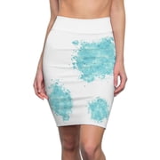 Cyan Splash Pet Fashionista Pencil Skirt