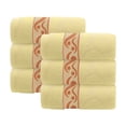 thumbnail image 1 of Cotton Bath Towels For Bathroom, Face Towels And Washcloths, 6 PC Towel Set Soft Absorbent Face Hand Bath Towels, 13" X 29", Yellow, 1 of 6