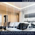 thumbnail image 2 of Luxrite 1 Inch LED Trimless Recessed Light with J-Box, 5CCT 2700K-5000K, 550LM, IC Rated, ETL 6-Pack, 2 of 7