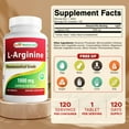thumbnail image 2 of Best Naturals L-Arginine 1000 mg, 120 Tablets (Pharmaceutical Grade), 2 of 8