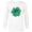 White, variant on Disney Lilo & Stitch in Shamrock Happy St Patrick’s Day - Long Sleeve T-Shirt for Men - Customized-Navy
