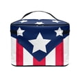 thumbnail image 4 of HELLHERO US Flag Travel Makeup Case Travel-Size Accessories Women Travel Storage Polyester, 4 of 6