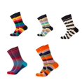 thumbnail image 1 of Lishi Chaussettes Colorées en Coton Peigné pour Hommes avec Motifs Cool, 1 of 4